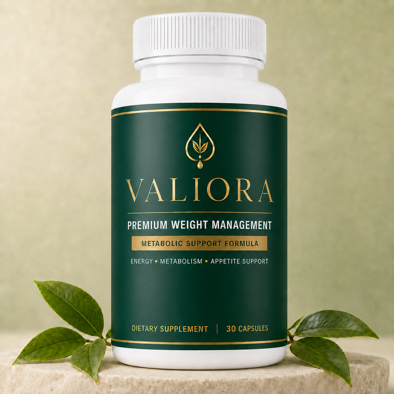 Valiora daily weight-management supplement bottle